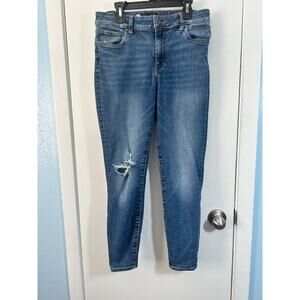 Kut From the Kloth Jeans Size 6 Donna High Rise Ankle Skinny Distressed Festival